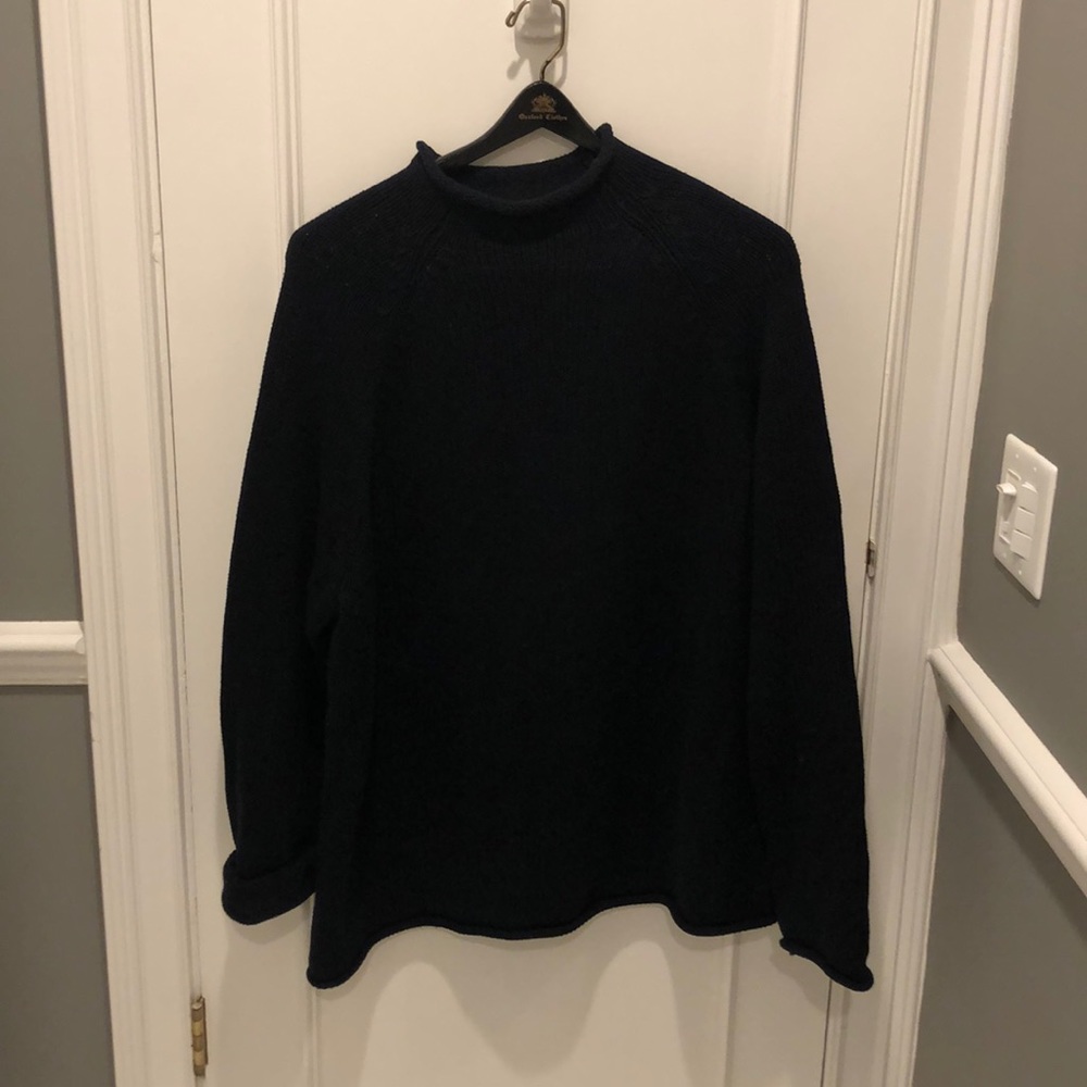 Men’s XL 100% cotton black turtleneck J.Crew